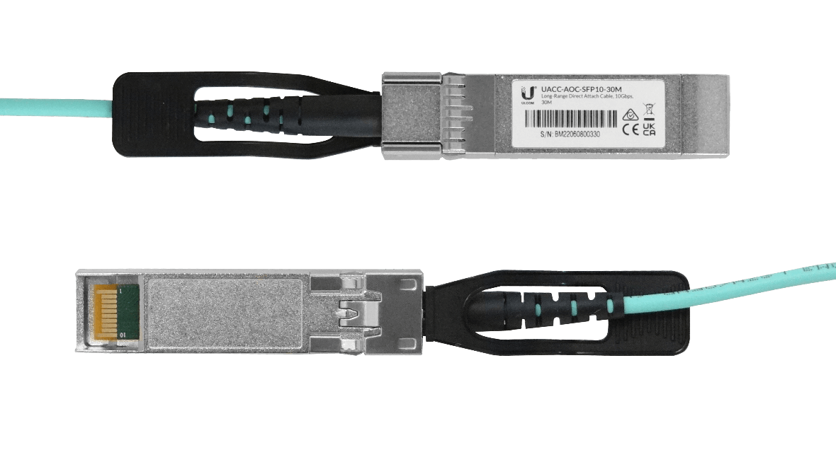 Cable Fibra MM Ubiquiti UA1-30 - SFP+ 10Gbps, Directo, 3mm, Longitud 30m 2
