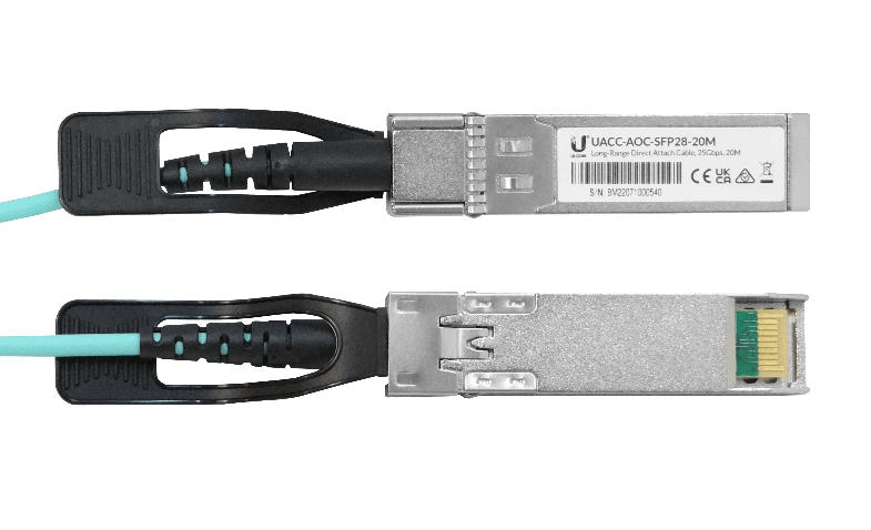 Cable Fibra MM Ubiquiti UA2-20 - SFP28 25Gbps, Directo, 3mm, Longitud 20m 2