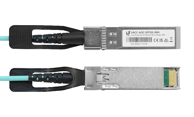 Cable Fibra MM Ubiquiti UA2-30 - SFP28 25Gbps, Directo, 3mm, Longitud 30m 3