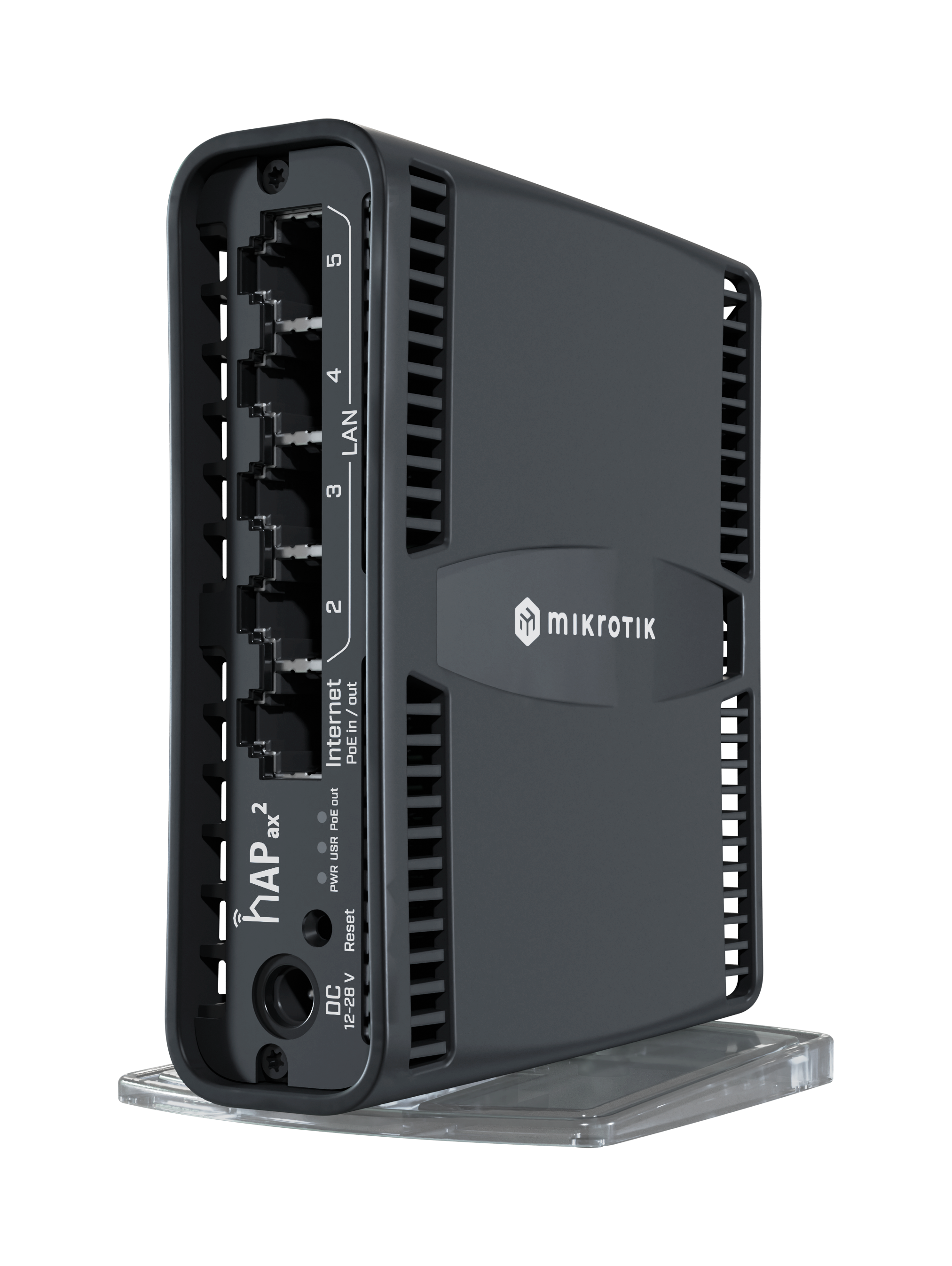 Router Inalámbrico MikroTik hAP ax² - Wi-Fi 6 Dual Band, 5x Puertos Ethernet, PoE In/Out 1