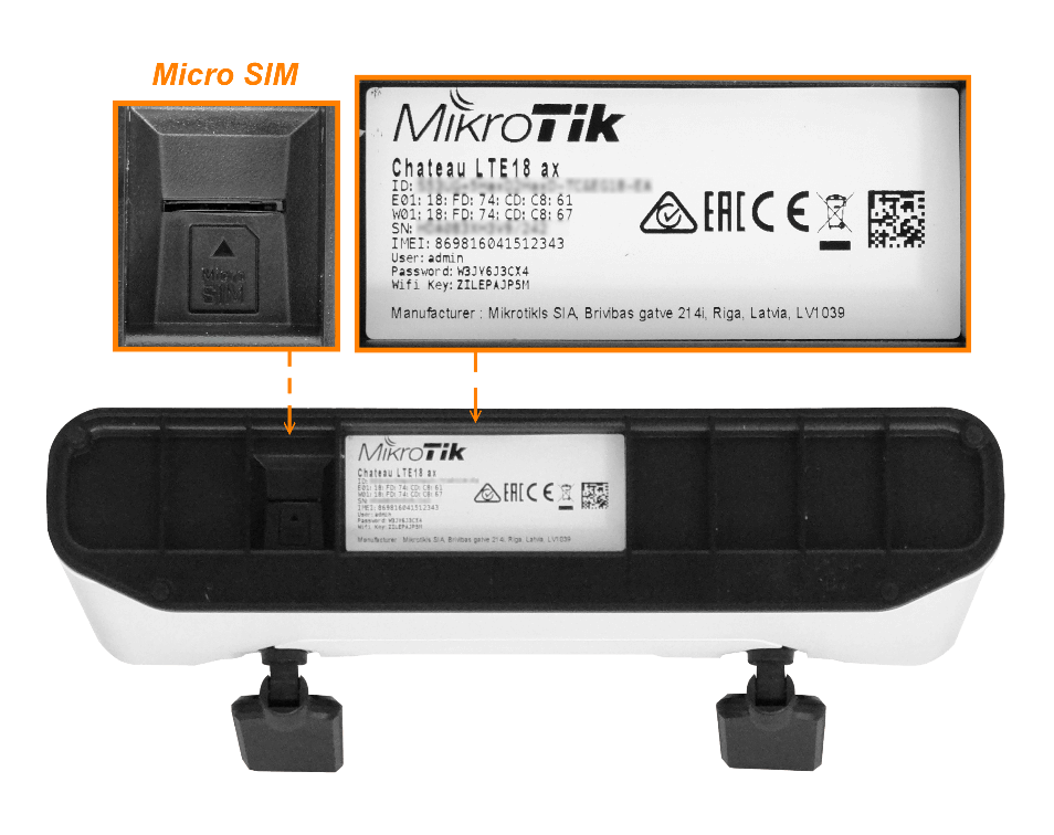 Router WiFi 6 con LTE CAT18 y Puertos 2.5GbE, MikroTik Chateau LTE18 AX, MIMO 2x2 6