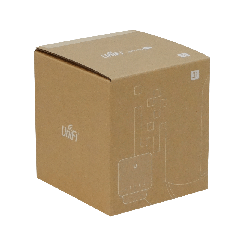 3 x Conmutador Gigabit de 5 Puertos con PoE para Interior/Exterior, Ubiquiti UniFi Switch Flex 6