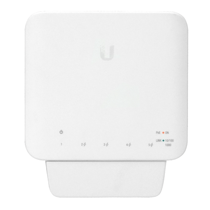 3 x Conmutador Gigabit de 5 Puertos con PoE para Interior/Exterior, Ubiquiti UniFi Switch Flex 7