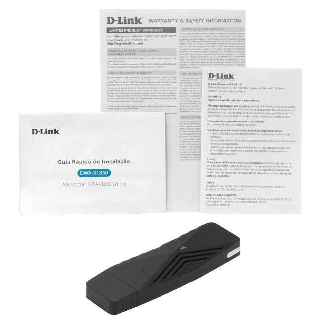 Adaptador de Red D-Link DWA-X1850, WiFi 6, WPA3™, USB 3.2 Gen 1, Negro 4