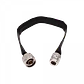 Cable Coaxial Plano 30cm, N-Hembra a N-Macho, Ventana Puerta, 0-6GHz, Negro   - Miniatura 4