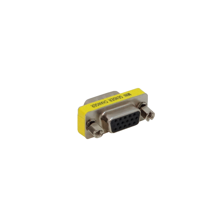 Adaptador VGA Macho a Hembra 2-HD15(DB15-3-Filas) p/FP1MV DE-15/MH/HM Union 1