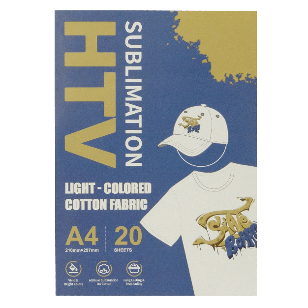 Sublimation Vinyl 20-Hojas A4 210x297mm p/estampado en tela algodon 3
