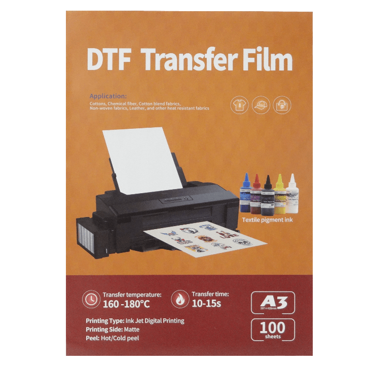 Tinta DTF Negra 100ml para Estampado Textil en Botella 2