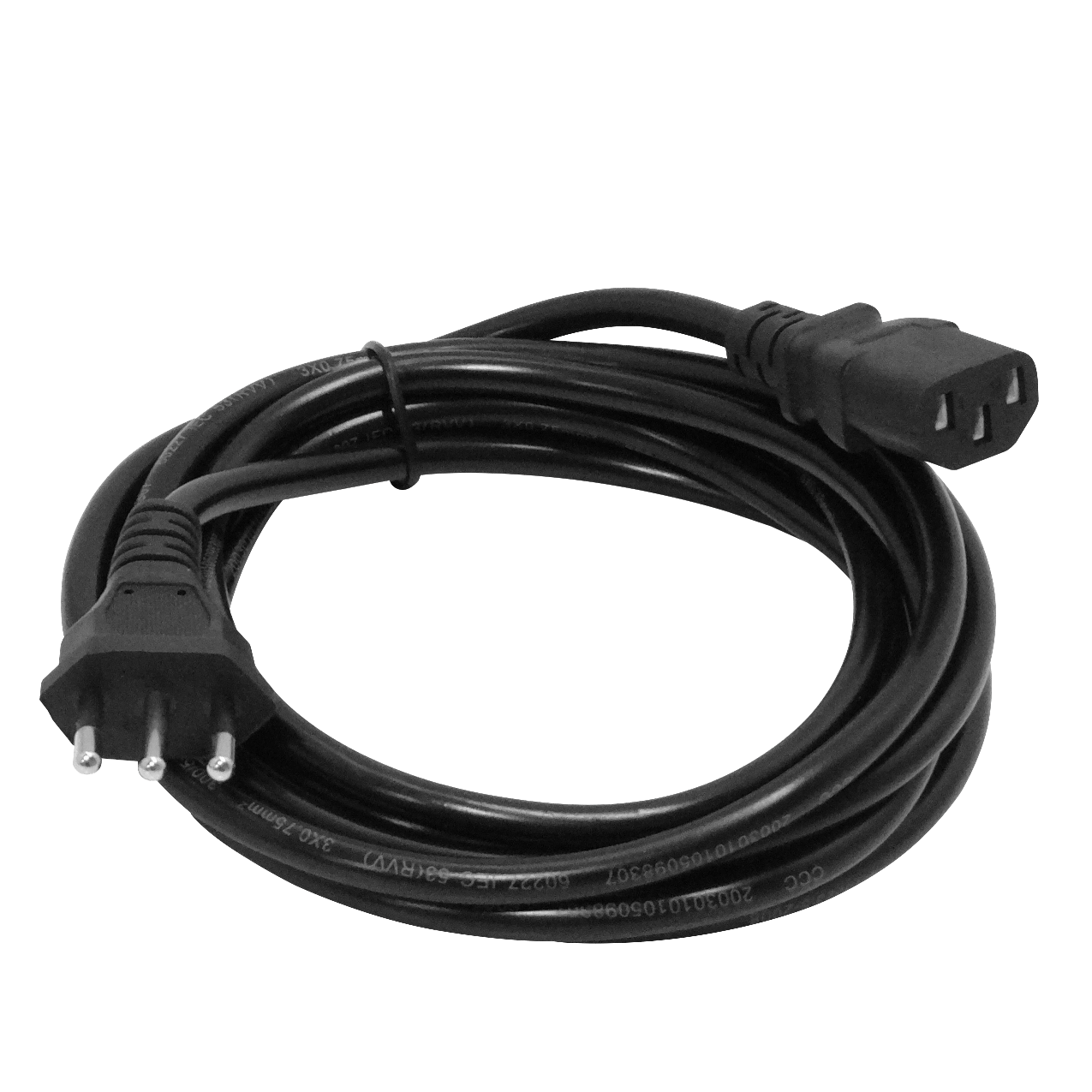 3mt 3x0,75mm2 Chile-C13 6A Cable Poder CEI23-16-VII 300cm 1