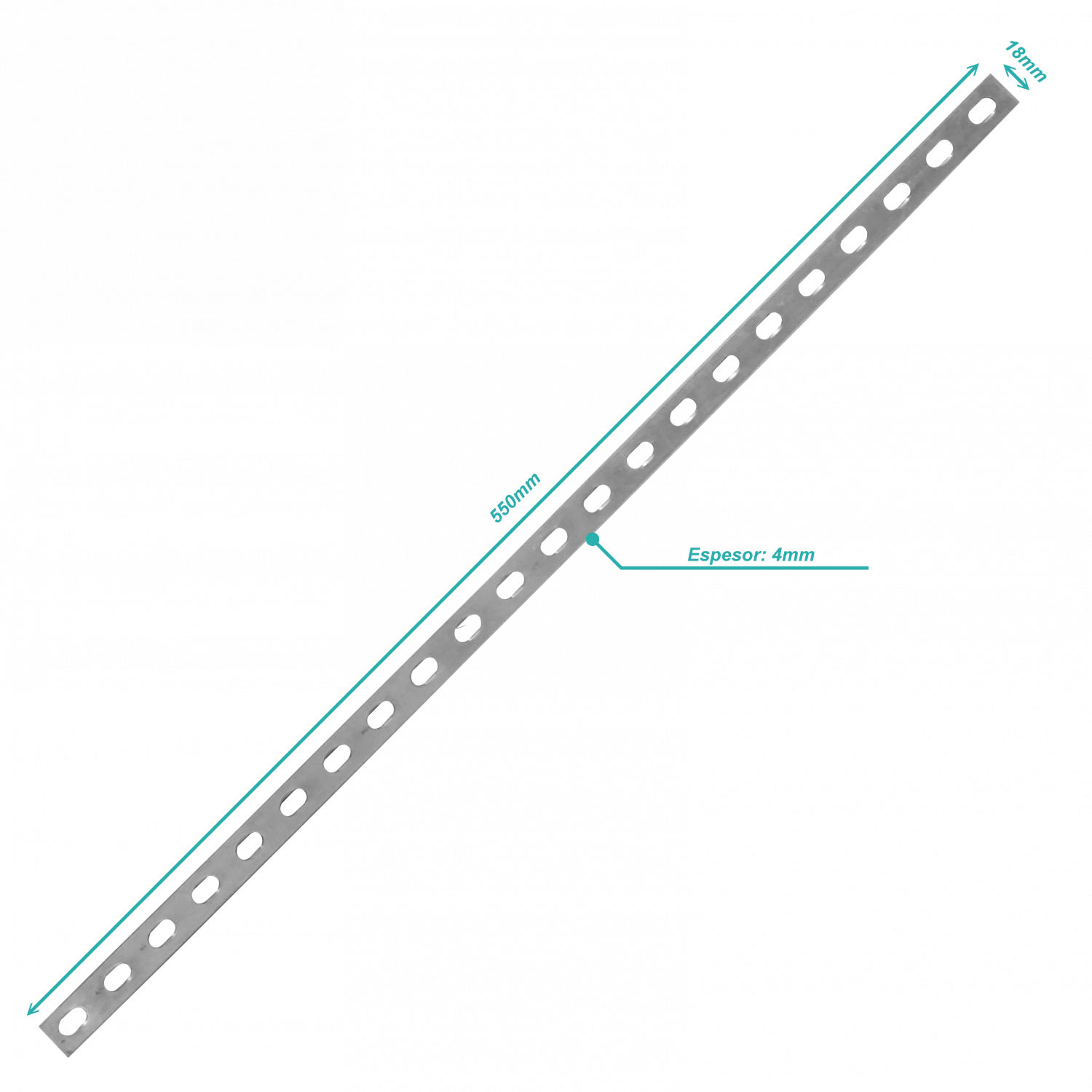 Barra multiunion LinkChip ESCAM-A 550x18x4mm para escalerilla 1