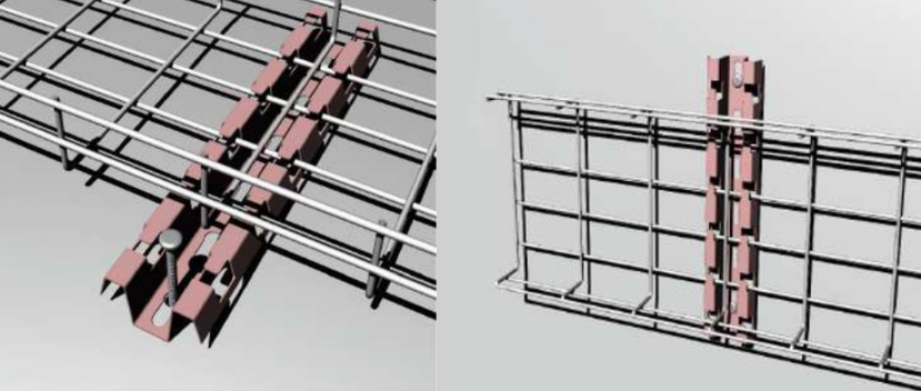 Soporte base LinkChip ESCAM-W 125x70x30mm para escalerilla 3
