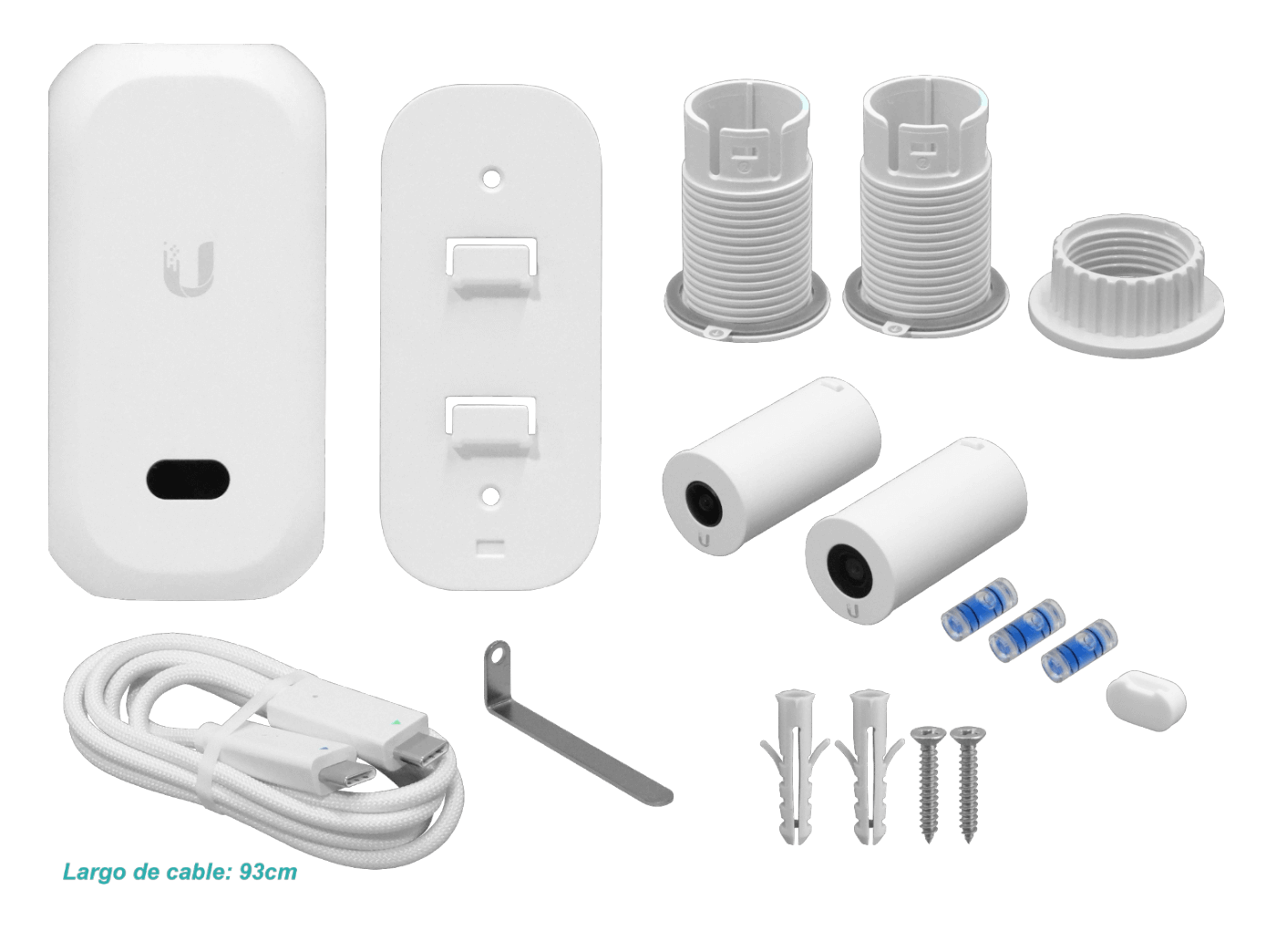 Kit de 2 Cámaras de Seguridad Ubiquiti AI Theta: Cámaras 4K con Hub PoE-af 8