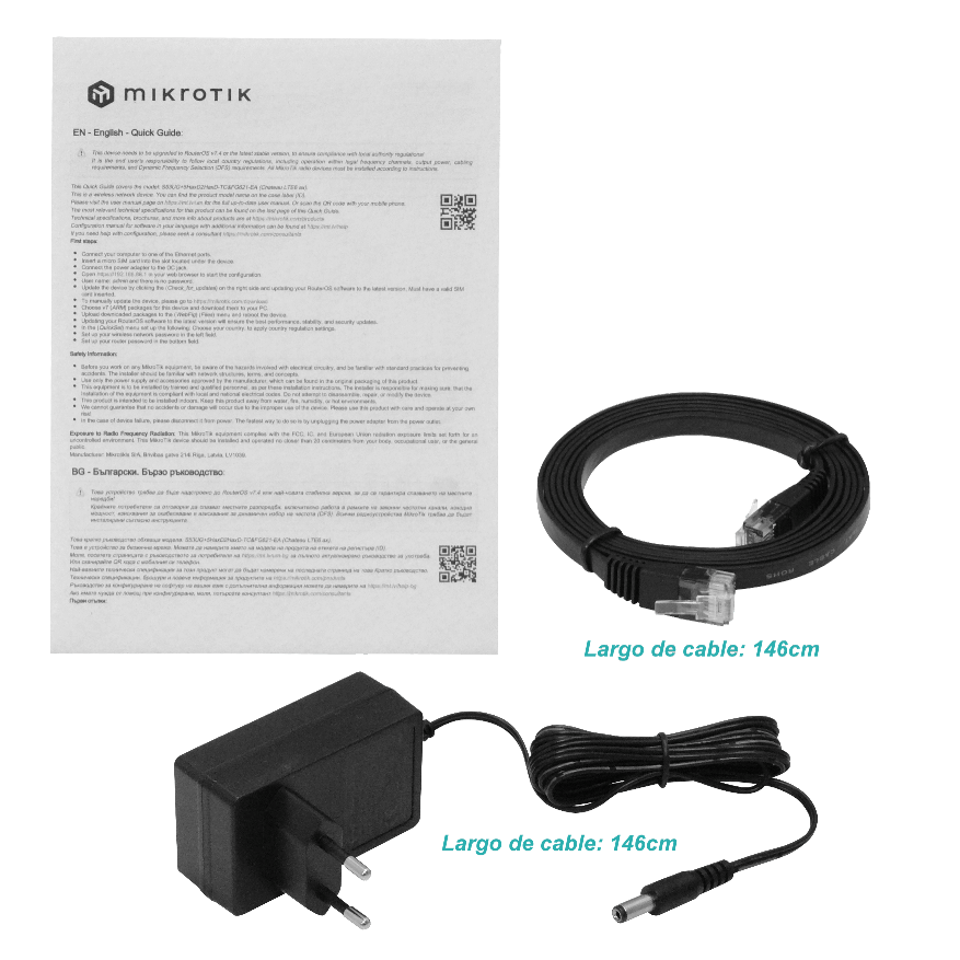 Router WiFi 6 con LTE CAT6 y Puertos 2.5GbE, MikroTik Chateau LTE6 AX, MIMO 2x2 3