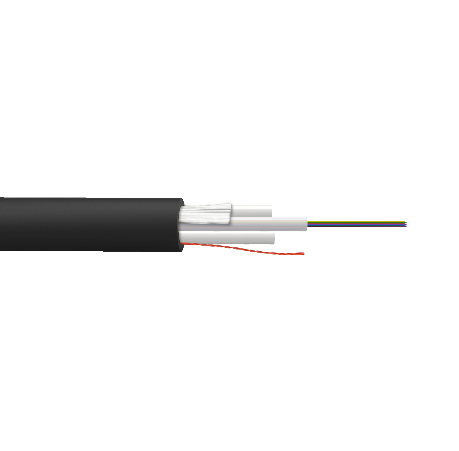 Cable de Fibra Óptica Monomodo 6 Fibras G652D LSZH 7mm 2-FRP-2mm - CFSJ6 1