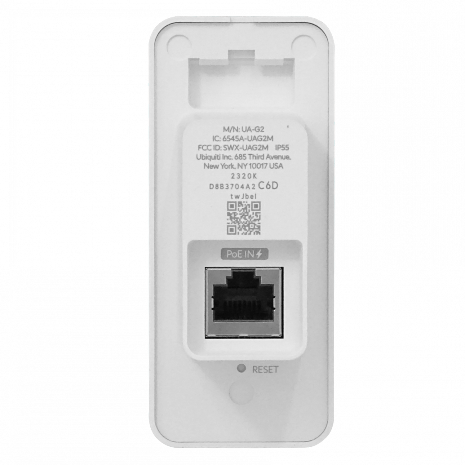 Lector Bluetooth Ubiquiti UA-G2 - Blanco, NFC, IP55, UniFi Access, Requiere PoE 6