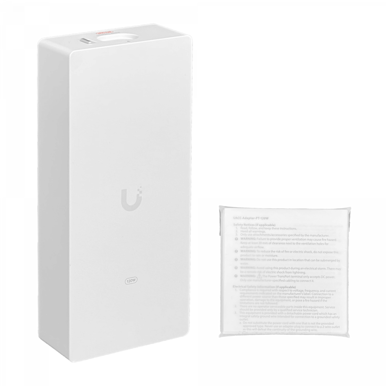 UBIQUITI Fuente TransPort 27VDC p/UISP- req-Cable UACC-Adapter-PT-120W 1