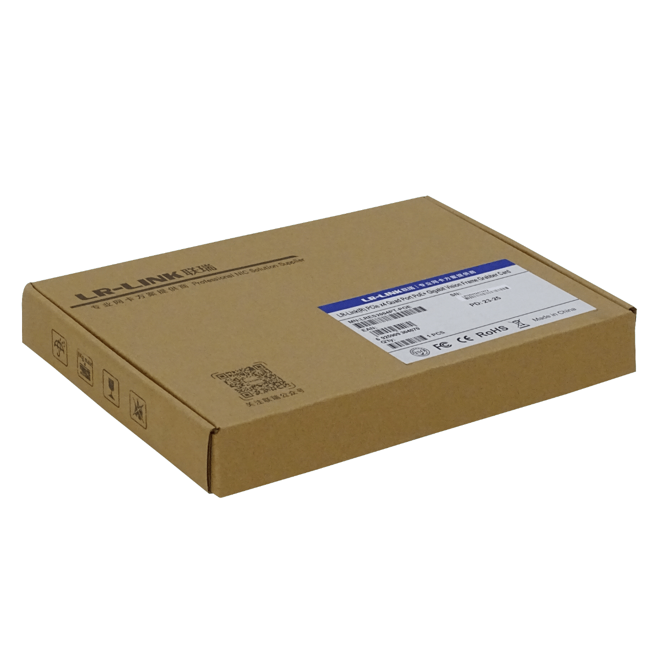 Tarjeta de Red PCIe x4 LR-LINK LRES2004PT-POE - Cuatro Puertos Gigabit con PoE+, Intel I350 4