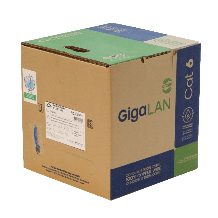 Caja Cable FURUKAWA CAT6 UTP Azul LSZH 305m Unifilar Gigalan 3