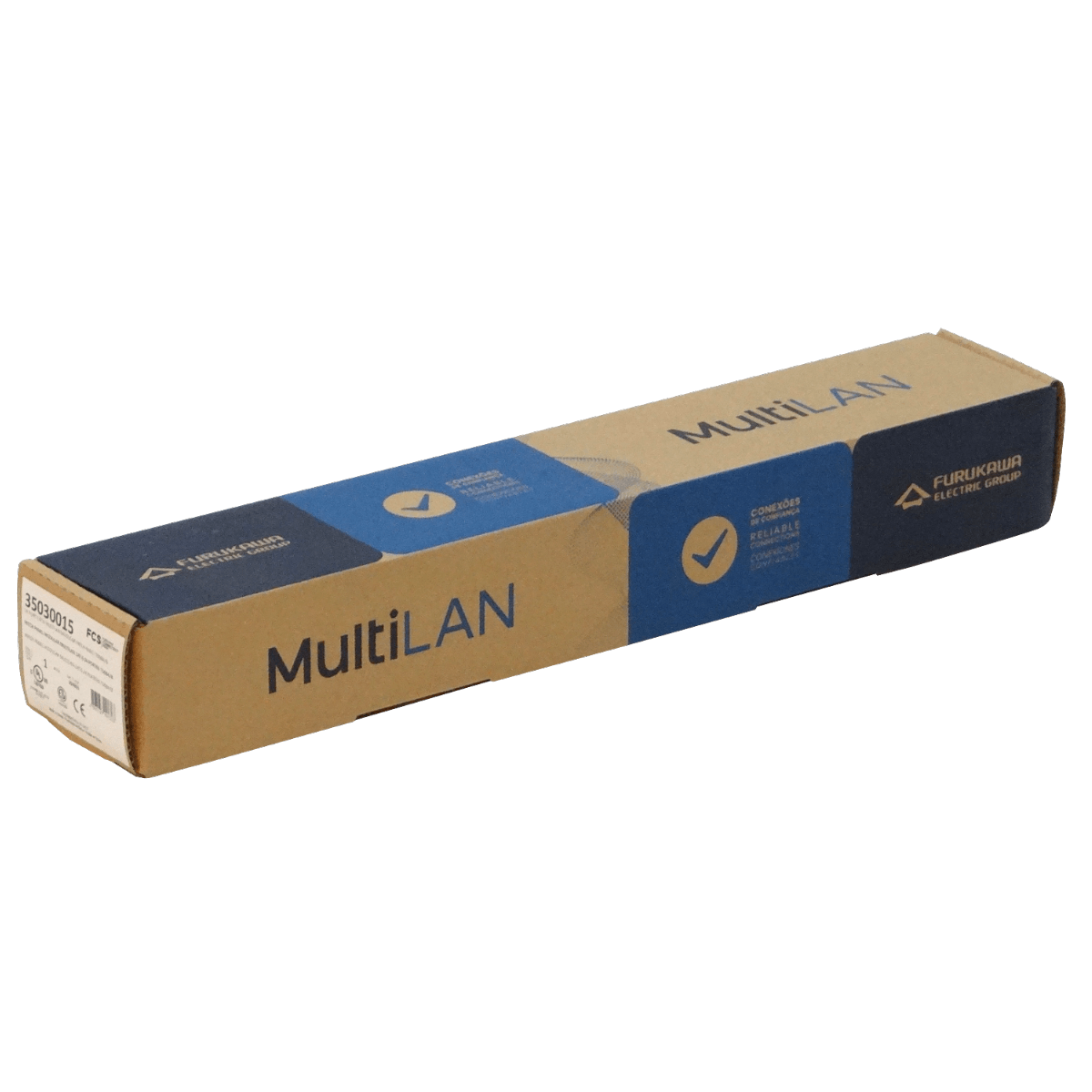 Patch panel Furukawa PP624FM 24 puertos RJ45 Cat6 U/UTP Multilan 1U 3