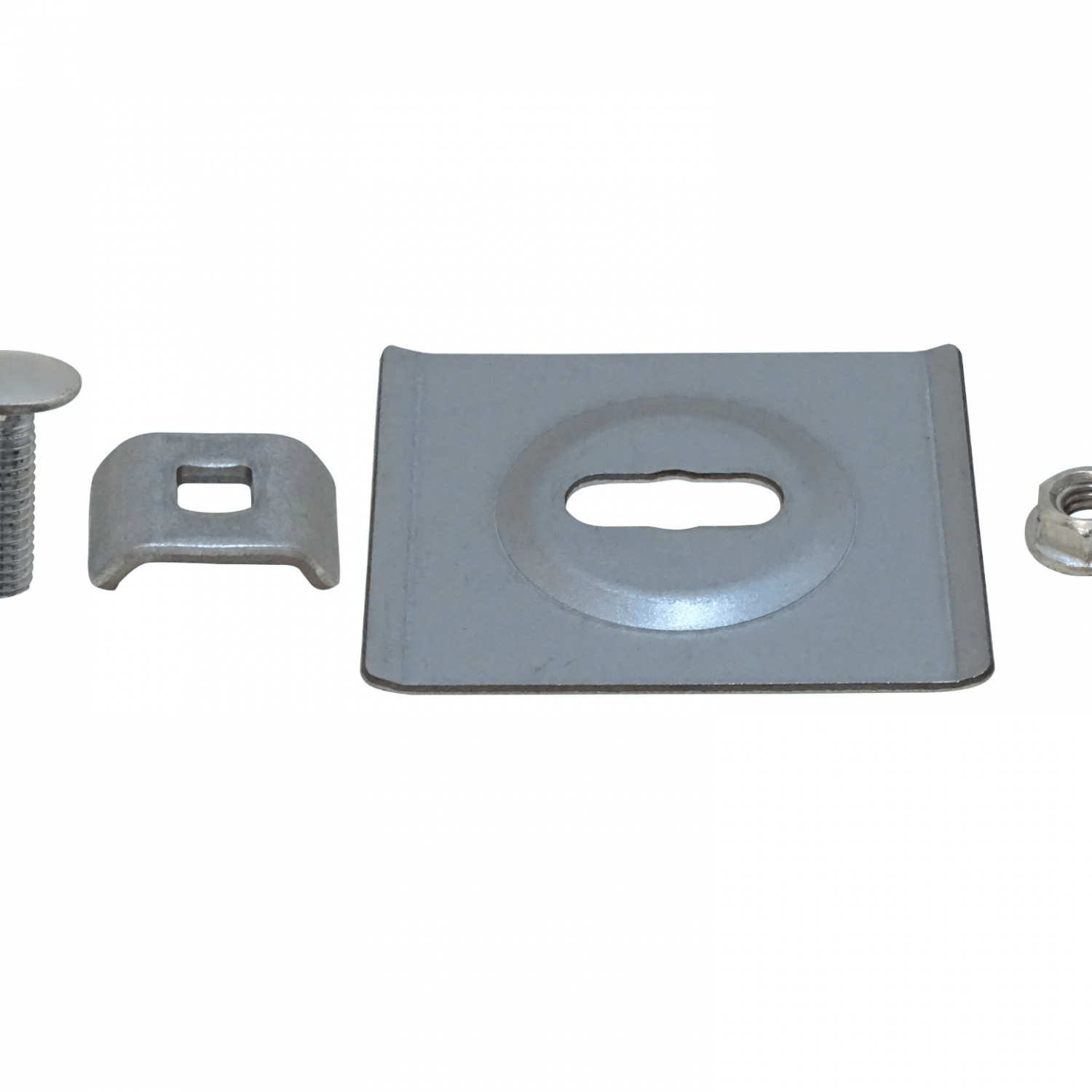 Placa y Tornillo M6*16 ESCAM-Y – P, Tuerca M6 para Escalerilla Malla 3