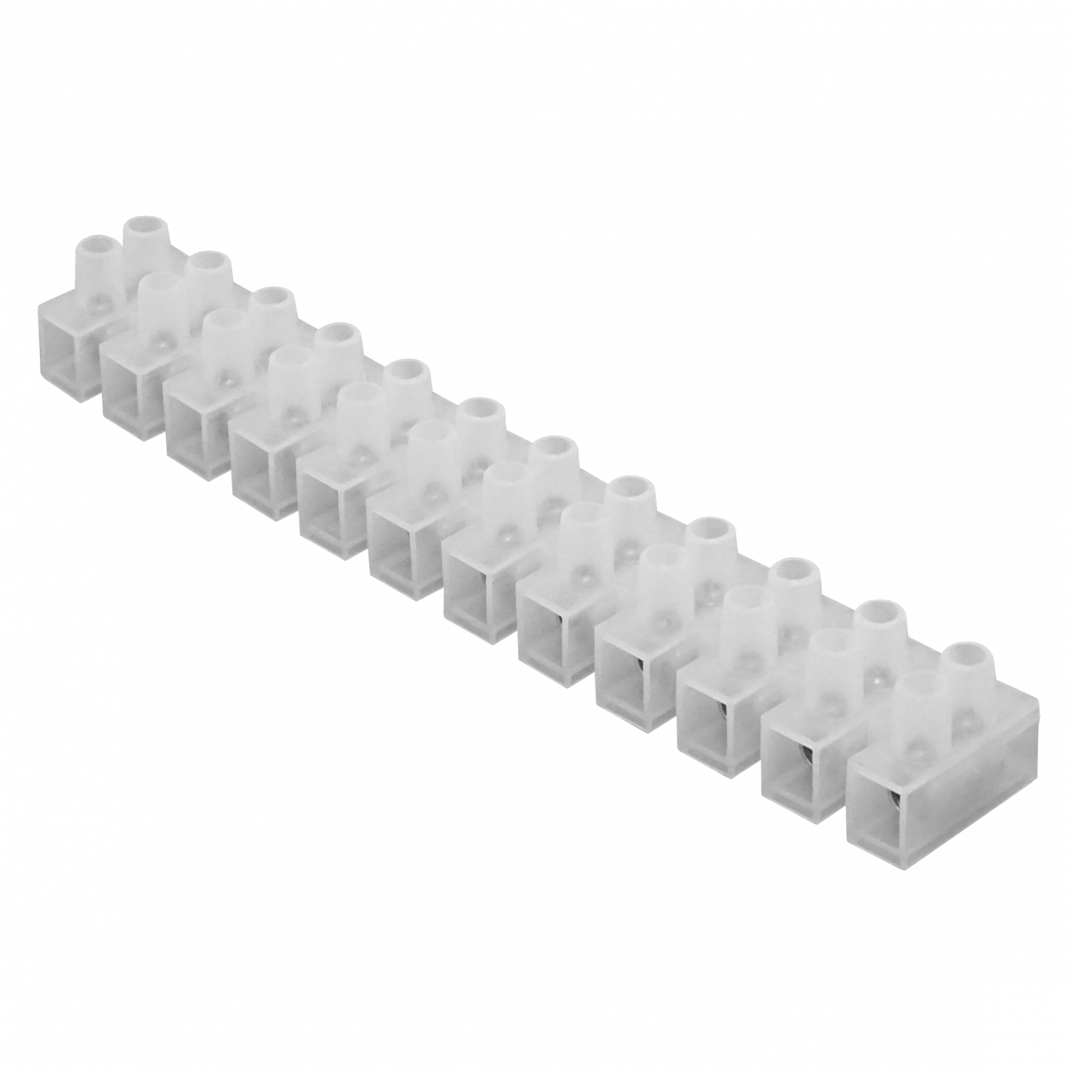100-Ampere 21,2mm2 12-Pares Regleta-Tornillo 380V 100A-Max 226x35x29mm 3