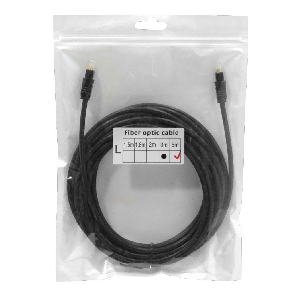 Cable de Audio Óptico Toslink, 5 Metros, Alta Fidelidad Digital 2