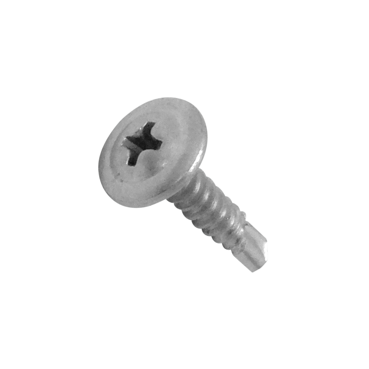 Lenteja-10mm 100u. 8x3/4 Largo-19mm Zn Tornillo Autoperforante 0,75p 1