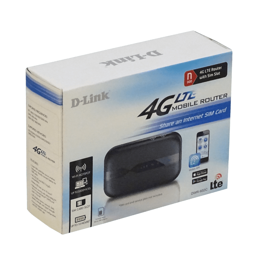 Router Portátil D-Link DWR-932C 4G LTE, Wi-Fi N300, Batería 2000mAh 3