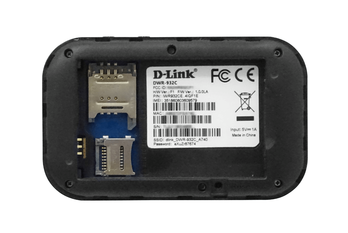 Router Portátil D-Link DWR-932C 4G LTE, Wi-Fi N300, Batería 2000mAh 6