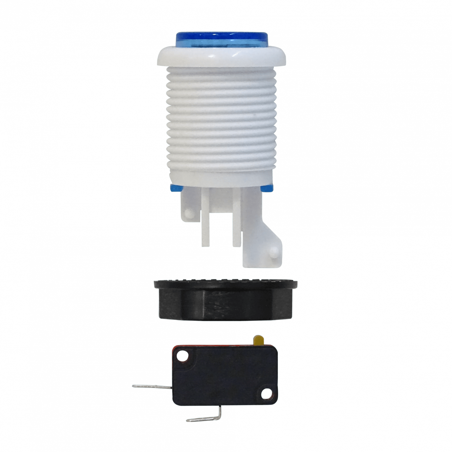 Interruptor Pulsador Arcade Azul 27mm NA N/A SPST 2-pin 2