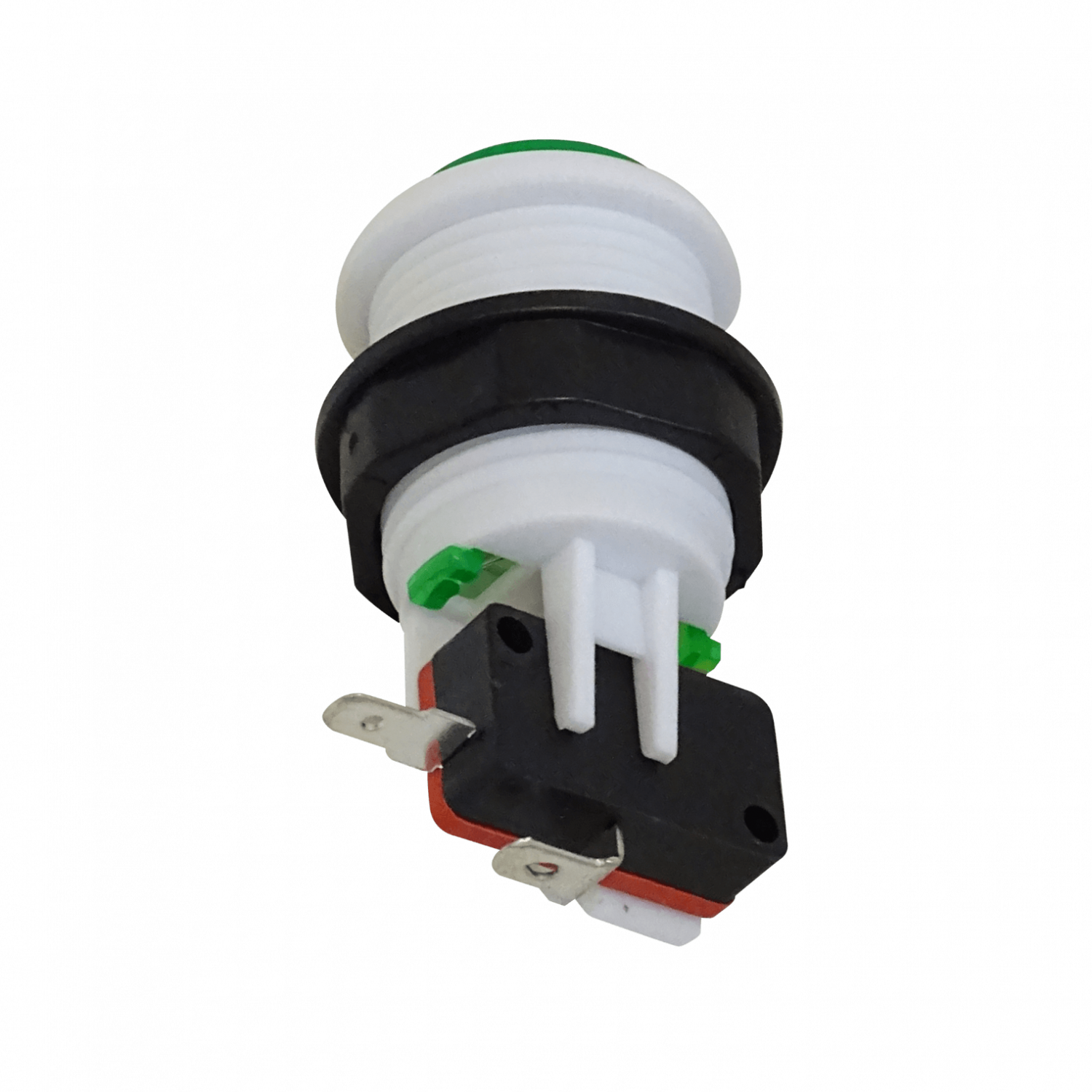 Interruptor Pulsador Arcade Verde 27mm NA N/A 2-pin 2