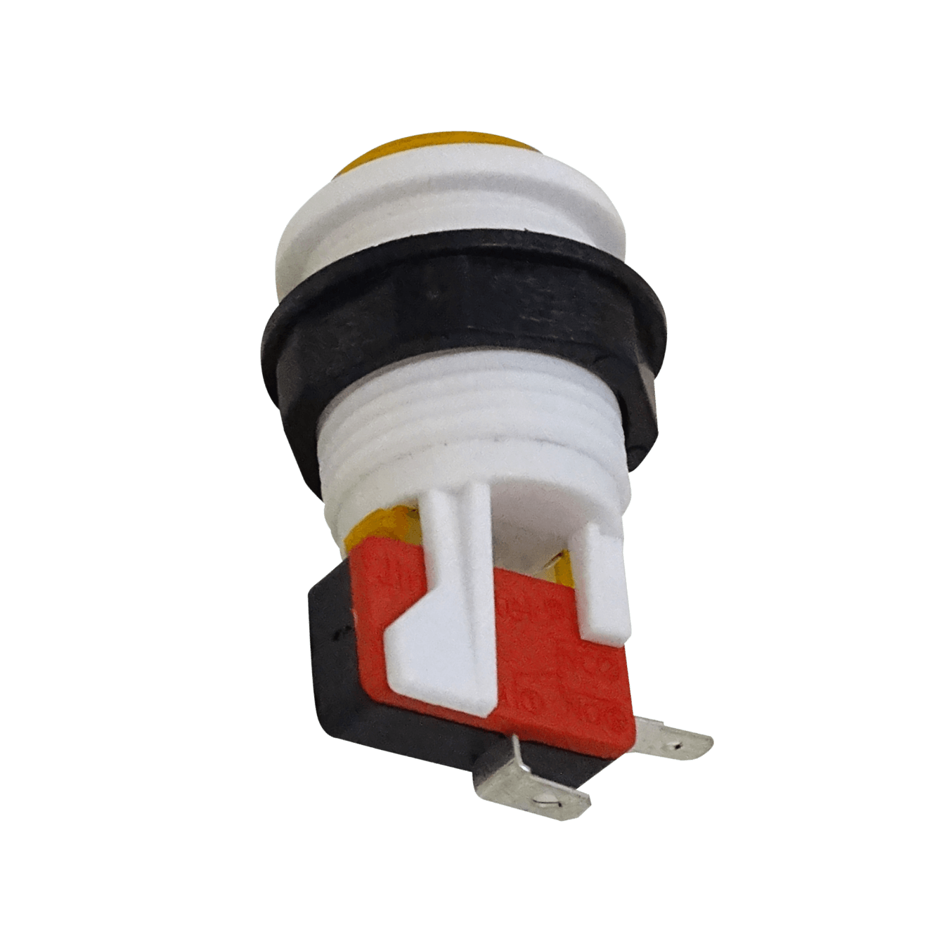 Interruptor Pulsador Arcade Amarillo 27mm NA N/A SPST 2-pin 2