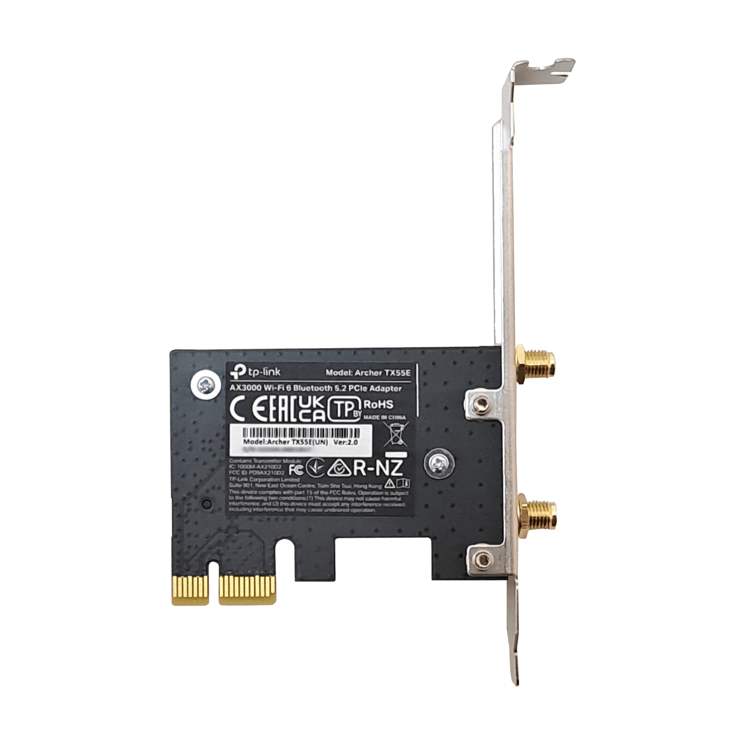 Tarjeta de Red Wi Fi PCIe TP-Link Archer TX55E Wi-Fi 6 AX3000 con Bluetooth 5.2 2