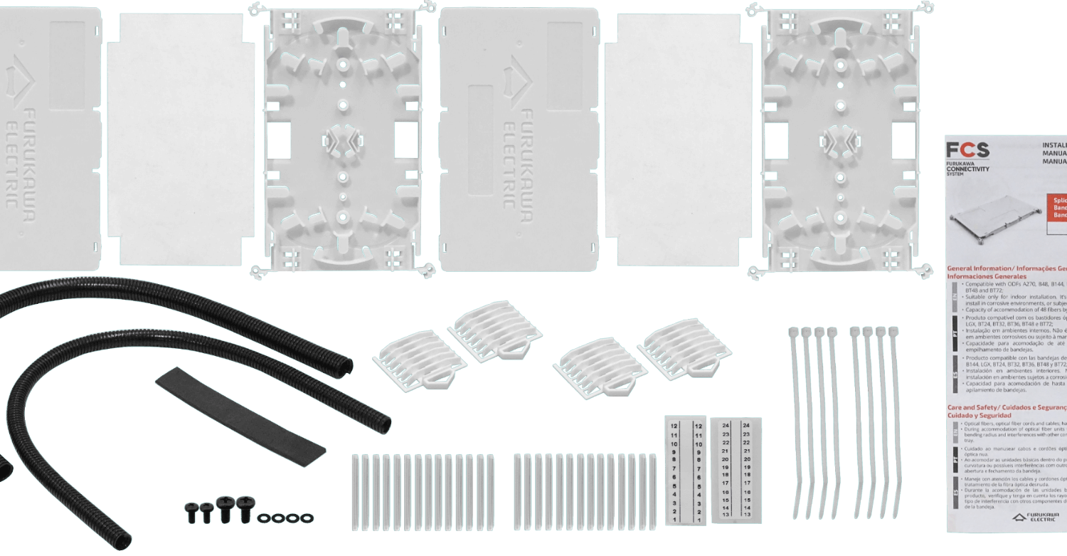 Kit de Empalme Furukawa CFR-24F para 24 fibras DIO B48 TeraLan 1