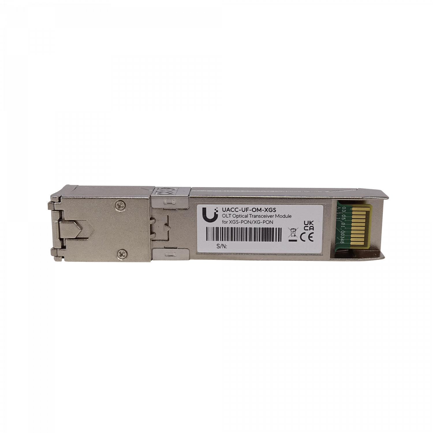 Módulo SFP XGPON 10G y 2.5G, 20km, SC/UPC, Longitud de Onda 1270/1577nm, Ubiquiti UACC-UF-OM-XGS 3