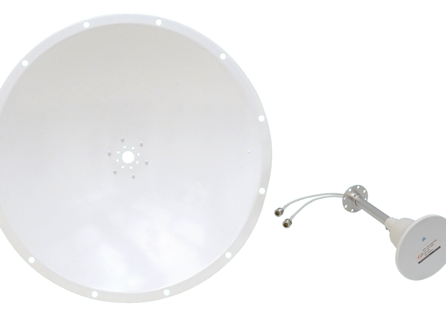 Antena Plato 24dBi 2,4GHz 2,3-2,7GHz 11ºx11º 2-N-Hembra 60cm Dish 2
