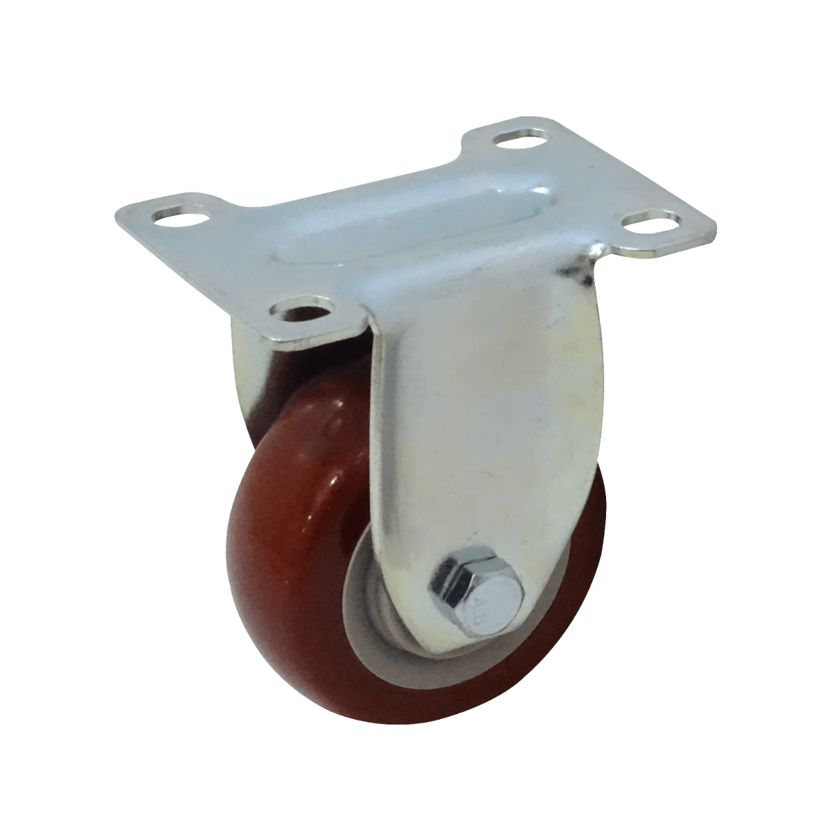 Rueda 3-pulgadas Roja Fija Soporta-30Kg 65x95x105mm 2