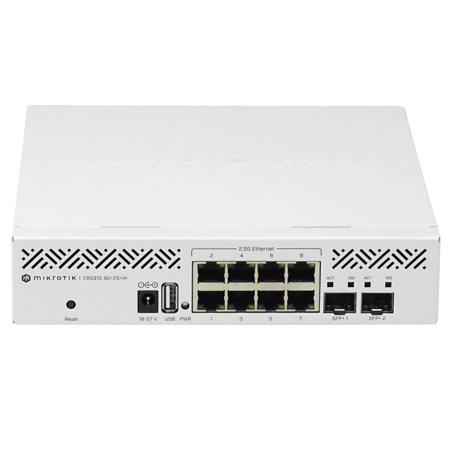 Switch MikroTik CRS310-8G+2S+IN 8x 2.5G + 2x SFP+ 10G USB Rack RouterOS L5 2