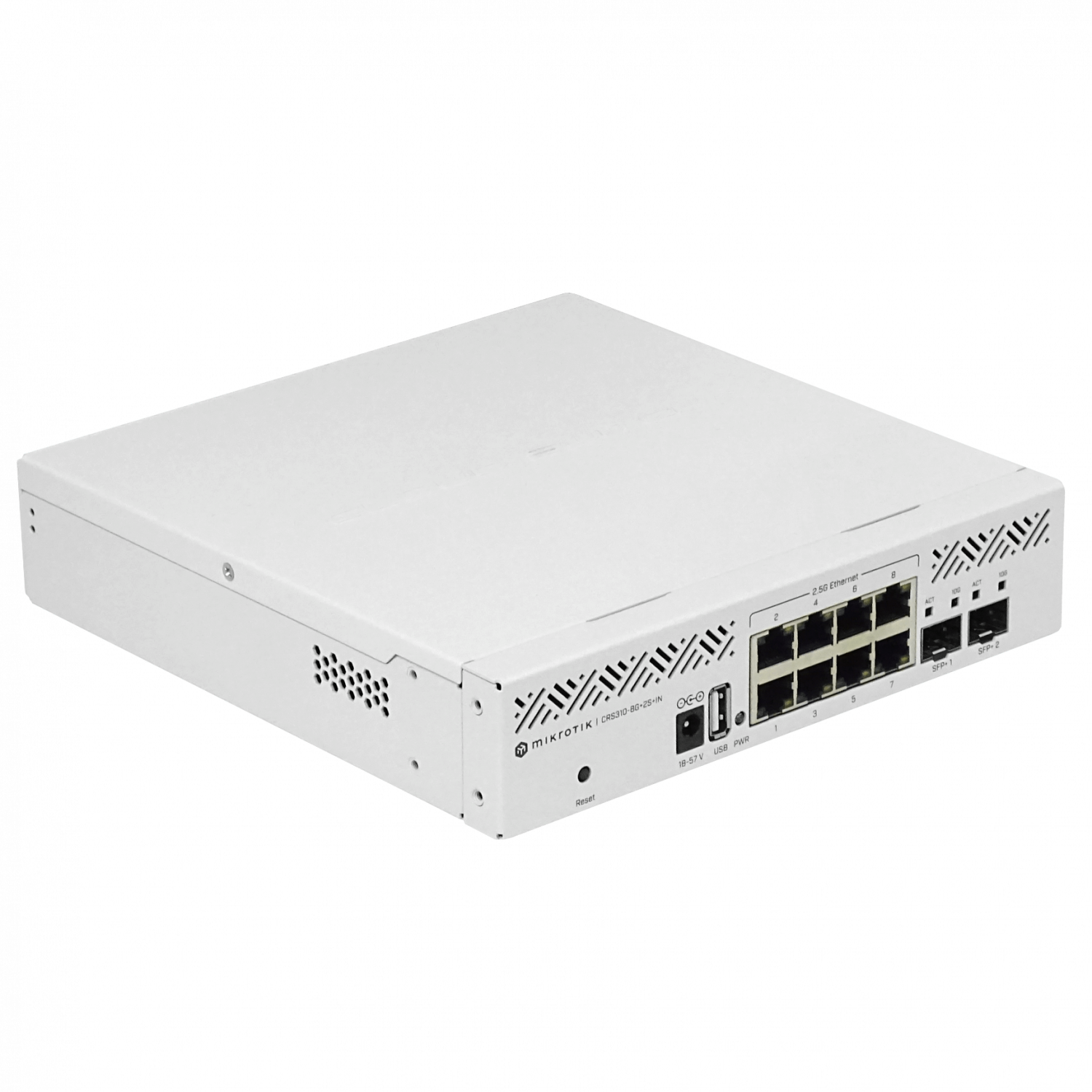 Switch MikroTik CRS310-8G+2S+IN 8x 2.5G + 2x SFP+ 10G USB Rack RouterOS L5 3