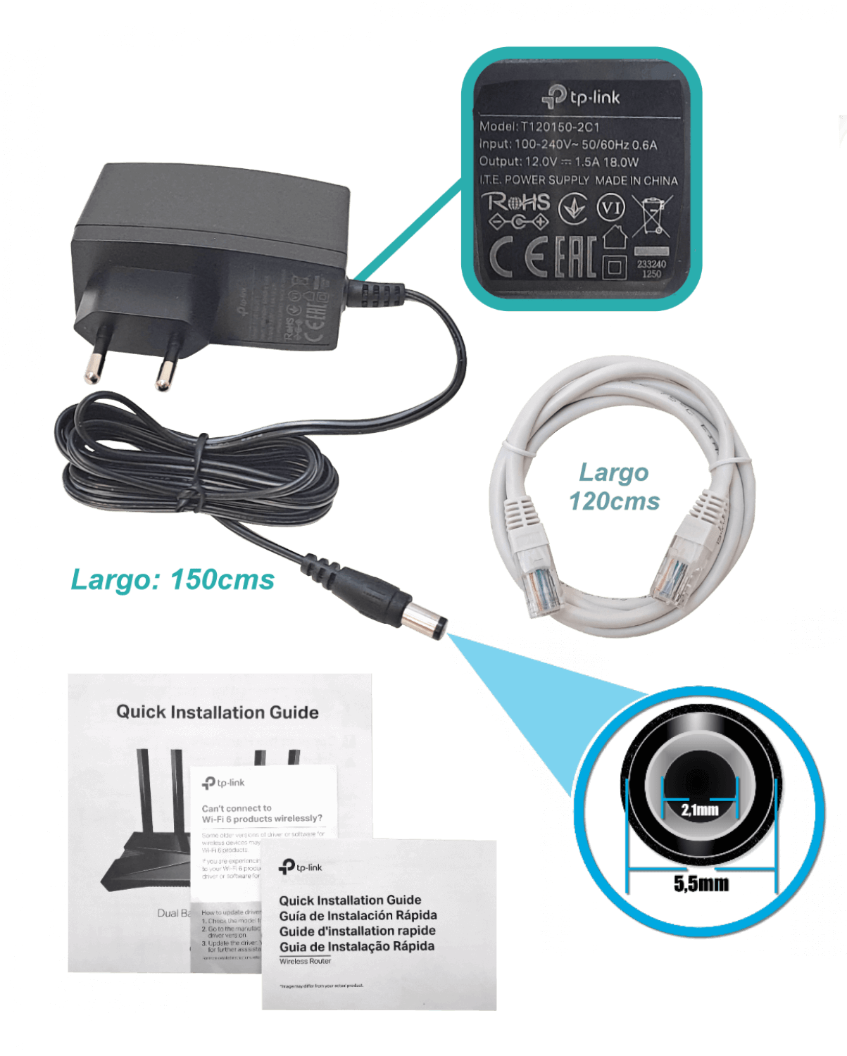 Router TP-Link Archer AX23 Wi-Fi 6 de doble banda AX1800 5