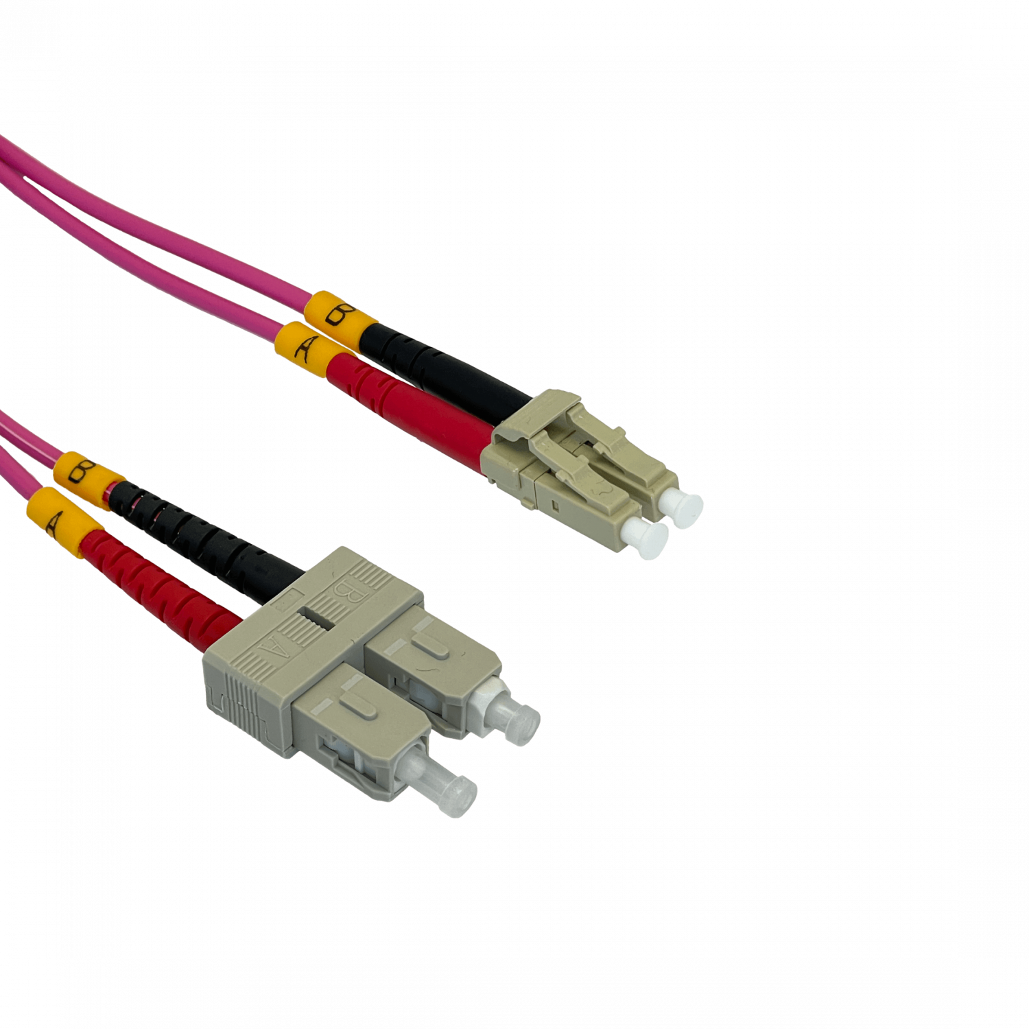 LSZH 10mt LC-SC OM4 MultiModo MM Duplex Jumper Fibra 50/125um 3mm 1