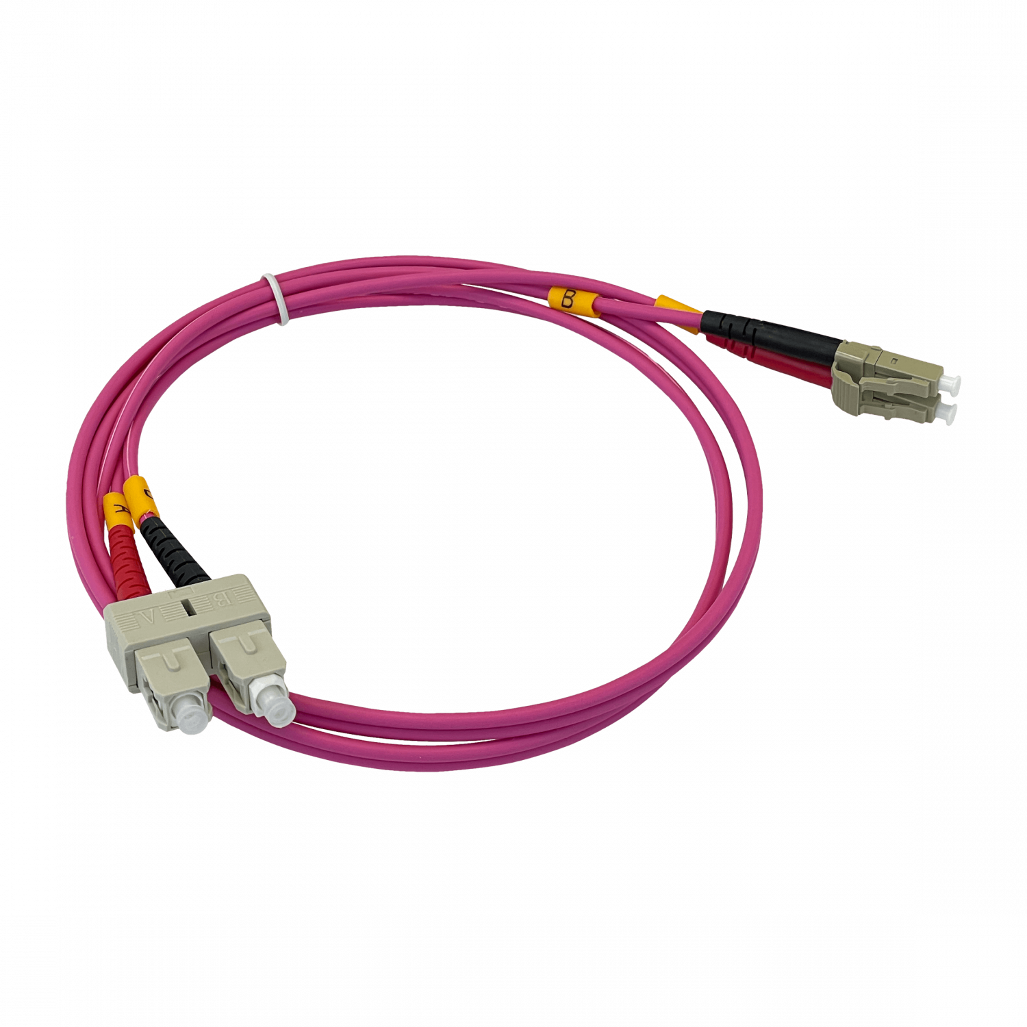 LSZH 10mt LC-SC OM4 MultiModo MM Duplex Jumper Fibra 50/125um 3mm 3