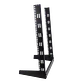 Bastidor 15U, Simple, Negro, 2 Pilares, 74cm de Altura, 55x30cm, 1.2mm, Desarmado - Miniatura 4