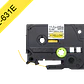 BROTHER 11,2mm Am Termoretractil 2,1-7mm Negro en Amarillo Tubo 1,5mt - Miniatura 1