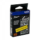 BROTHER 11,2mm Am Termoretractil 2,1-7mm Negro en Amarillo Tubo 1,5mt - Miniatura 2