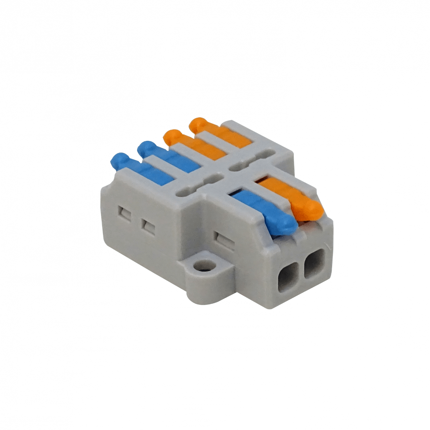 Regleta de Conexión de 2 a 4 Conductores, 32A 250V, AWG28-14, 0.08-2.5mm², D2-4   2