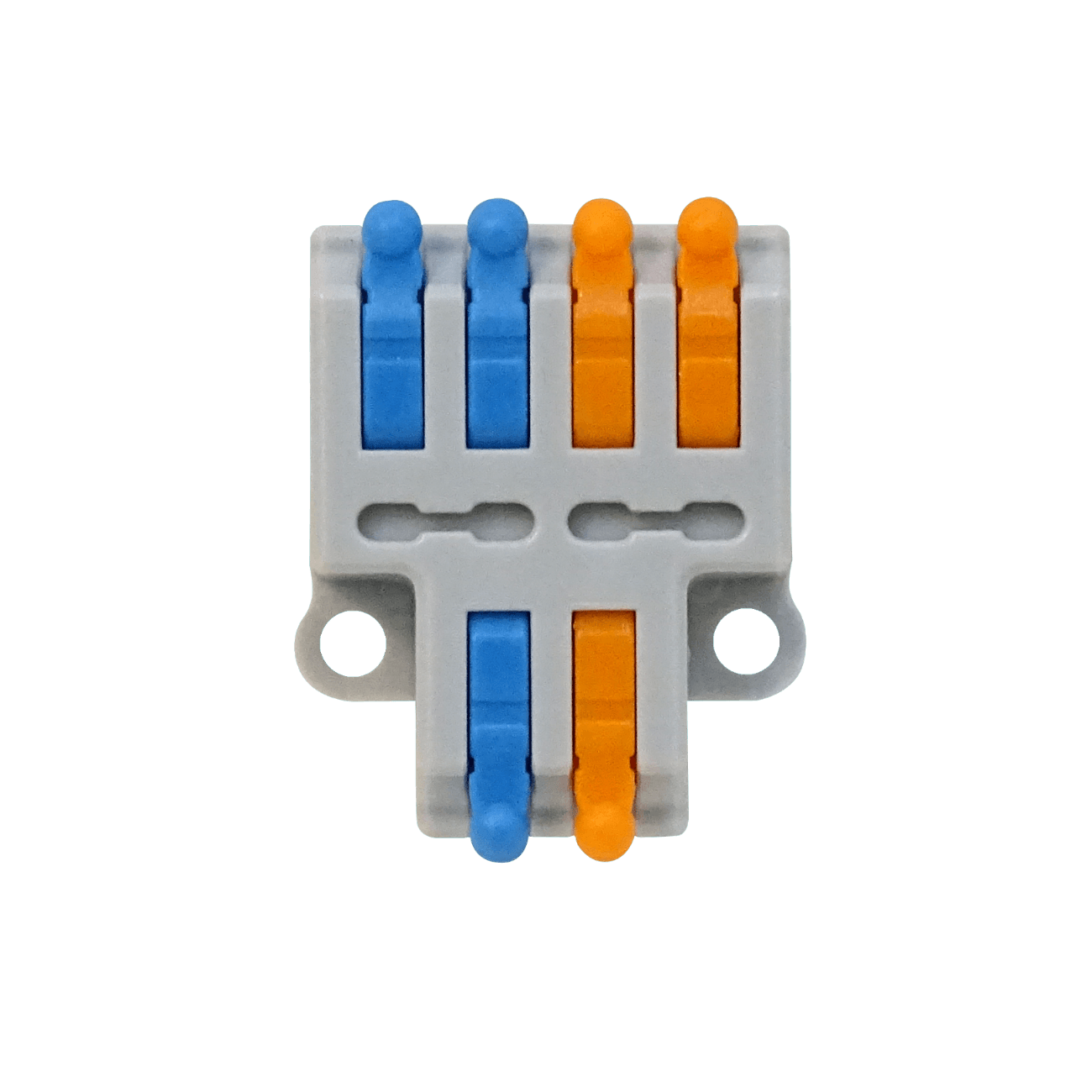 Regleta de Conexión de 2 a 4 Conductores, 32A 250V, AWG28-14, 0.08-2.5mm², D2-4   3