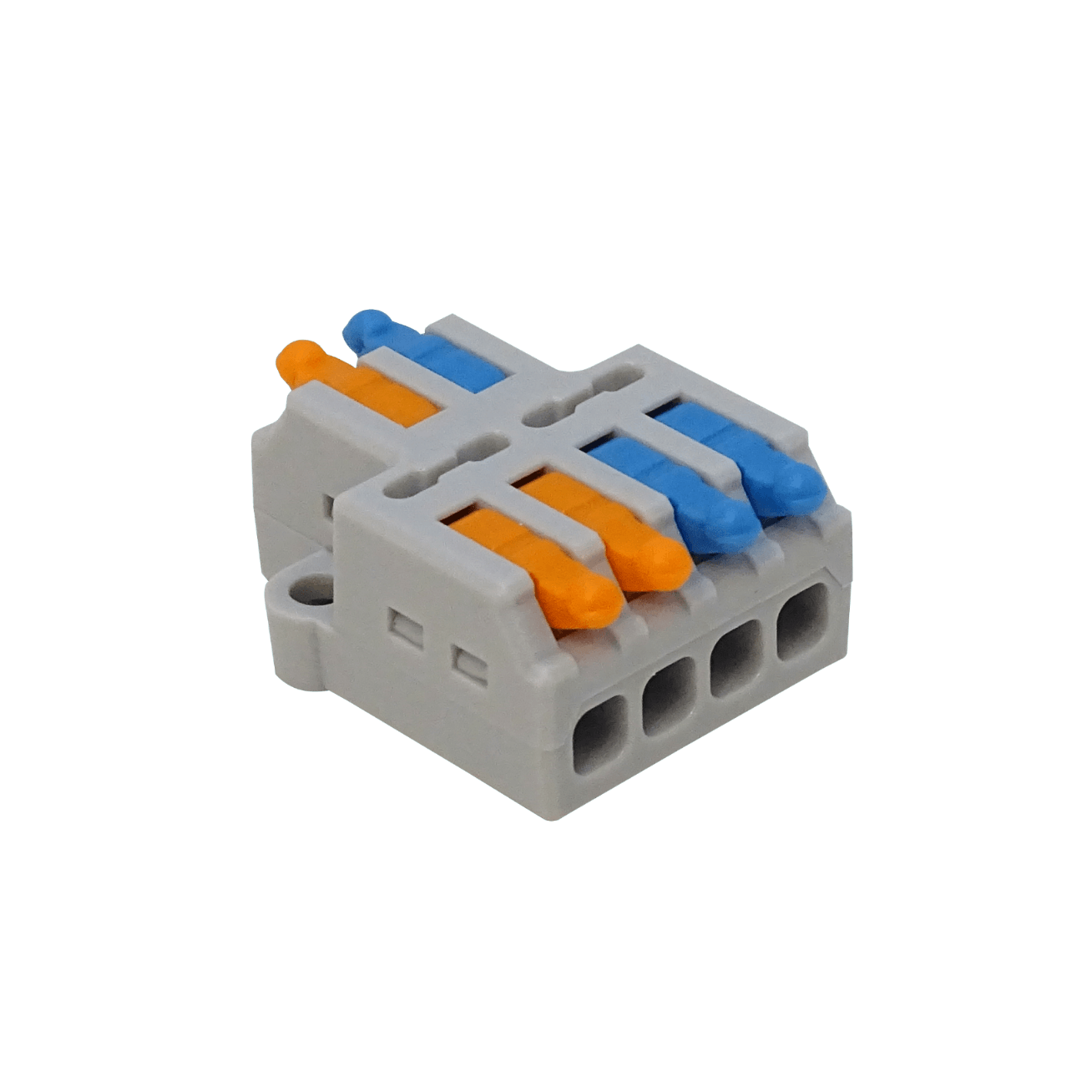 Regleta de Conexión de 2 a 4 Conductores, 32A 250V, AWG28-14, 0.08-2.5mm², D2-4   4
