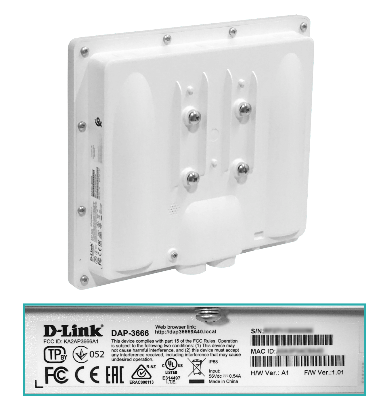 Punto de Acceso de Exterior PoE D-Link Wireless AC1200 Wave 2 de doble banda WiFi4EU ready 5