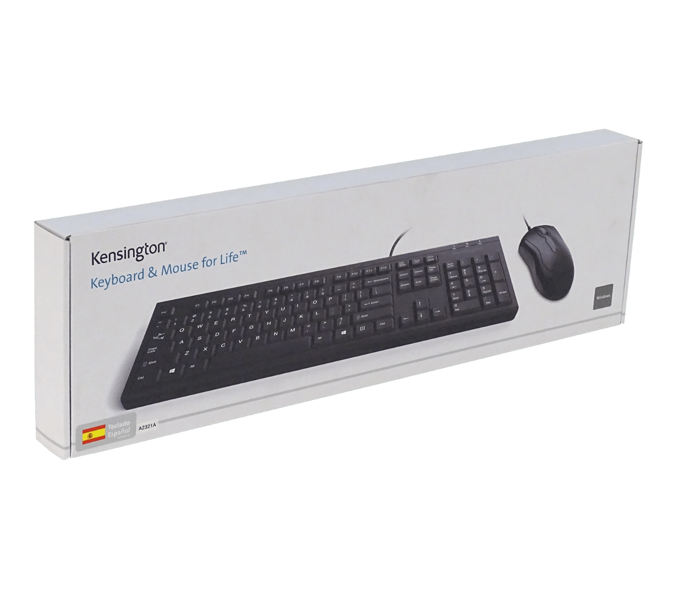 KENSINGTON Teclado y Mouse Cable Resistente Antiderrames USB-AM Negro 4